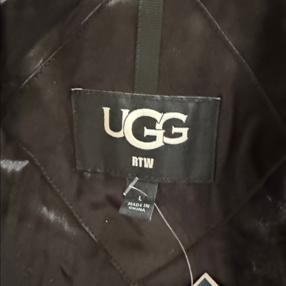 😊UGG Black Sherpa Jacket NWT - Picture 2 of 9